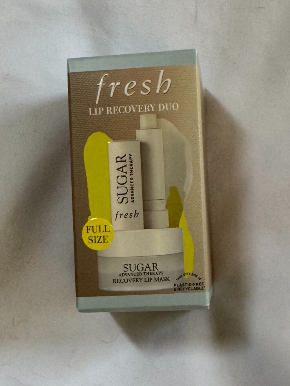 Fresh Sugar Lip Recovery Duo: Advanced Therapy Lip Mask, Treatment Balm